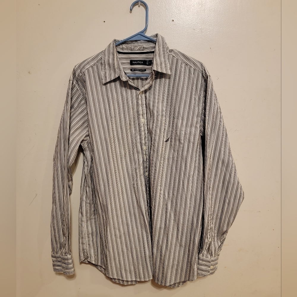 Mens Large Nautica 80 's Two- Ply Cotton